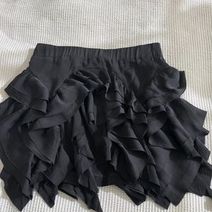 Ace Delivery Anthracite ruffled mini skirt size S